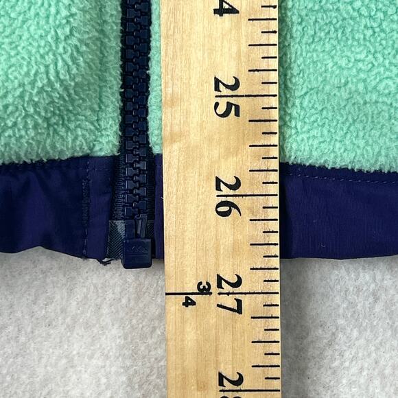 The North Face Womens Polartec Fleece Jacket Mint & Purple Full Zip Hooded - Picture 11 of 13